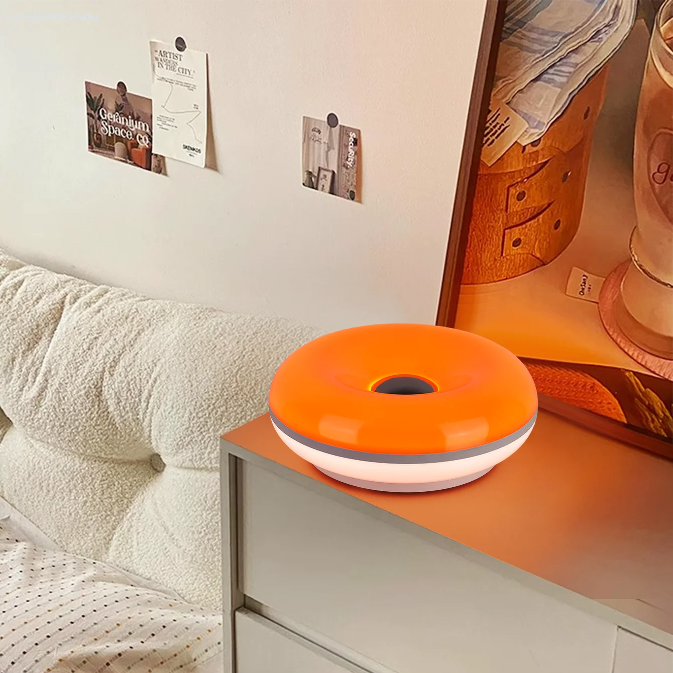 Lampe de Table Donut – Ambiance Chambre & Salon