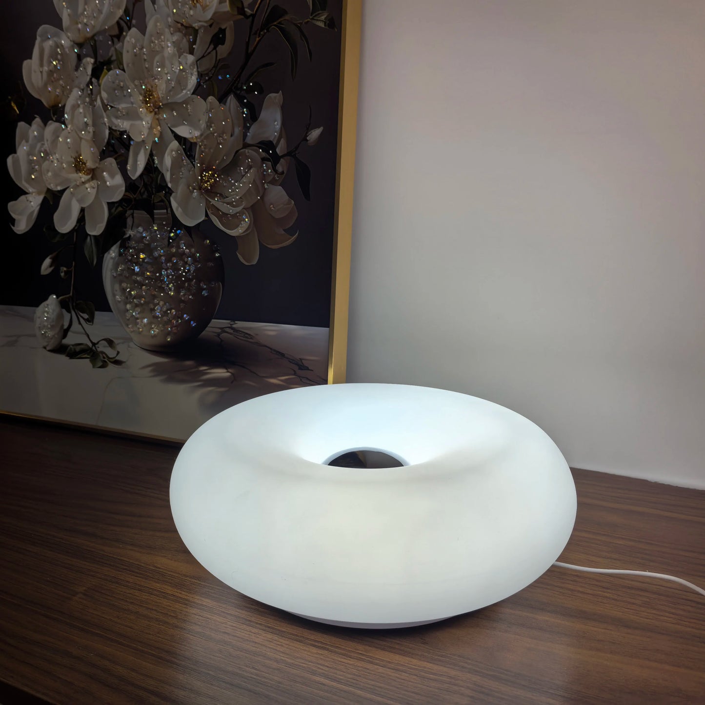 Lampe de Table Donut – Ambiance Chambre & Salon