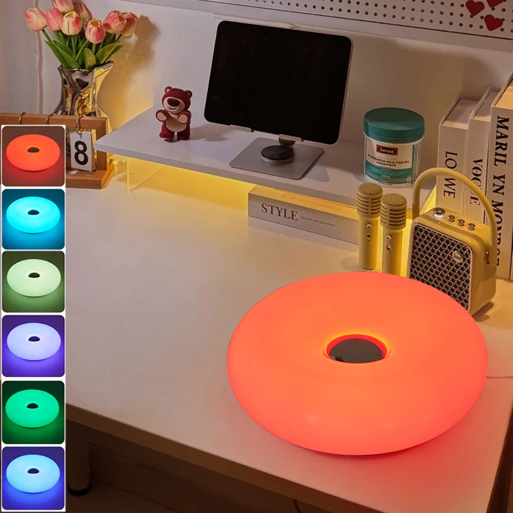 Lampe de Table Donut – Ambiance Chambre & Salon